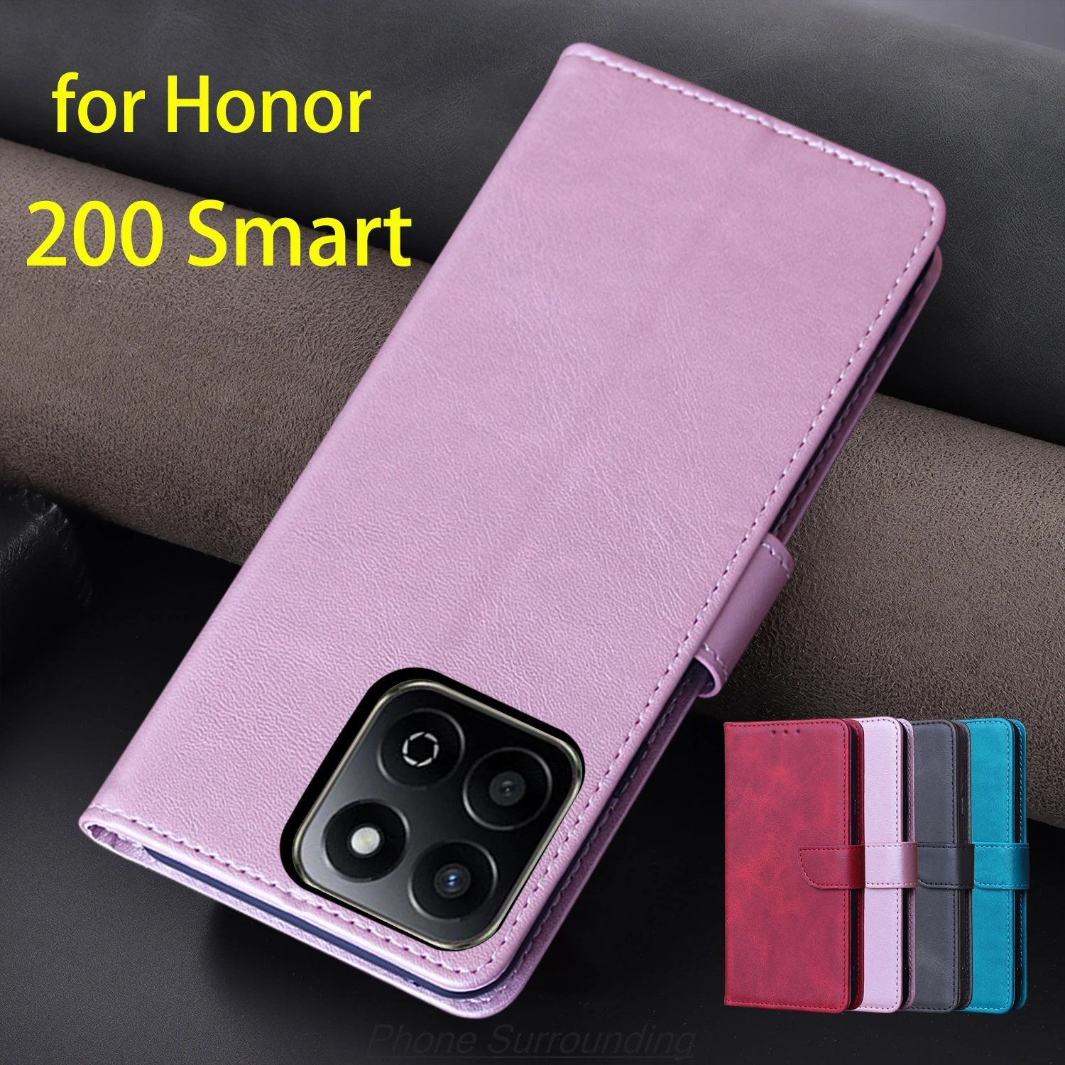 Wallet Flip Cover Leather Case for Huawei Honor 200 Smart 200Smart Pu Leather Phone Bags protective Holster Capa Fundas Coque