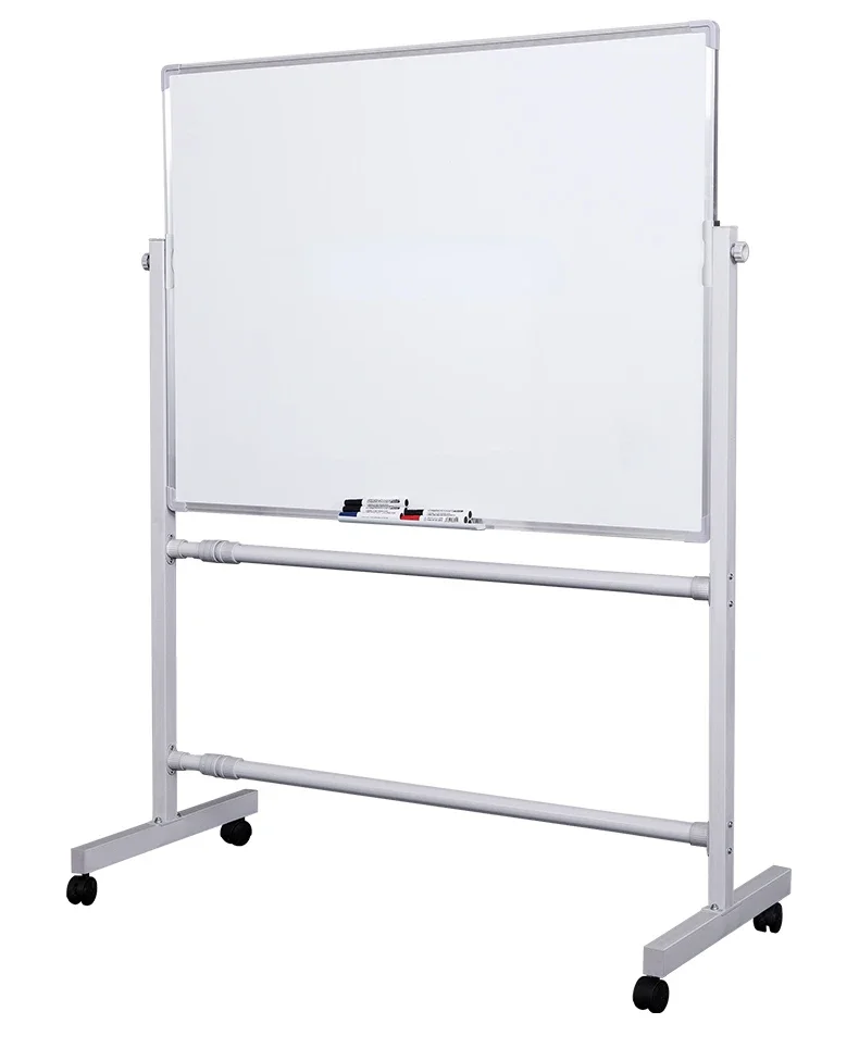 Magnetic whiteboard writing board bracket type wheeled children's magnetic blackboard home teaching erasable and movable.