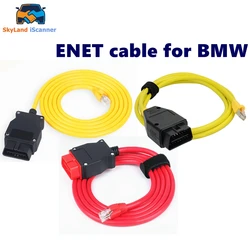 ENET-Cable de interfaz de cabezal de cristal para coche, Conector de diagnóstico OBD oculto, conector adaptador de extensión de red, adecuado para BMW