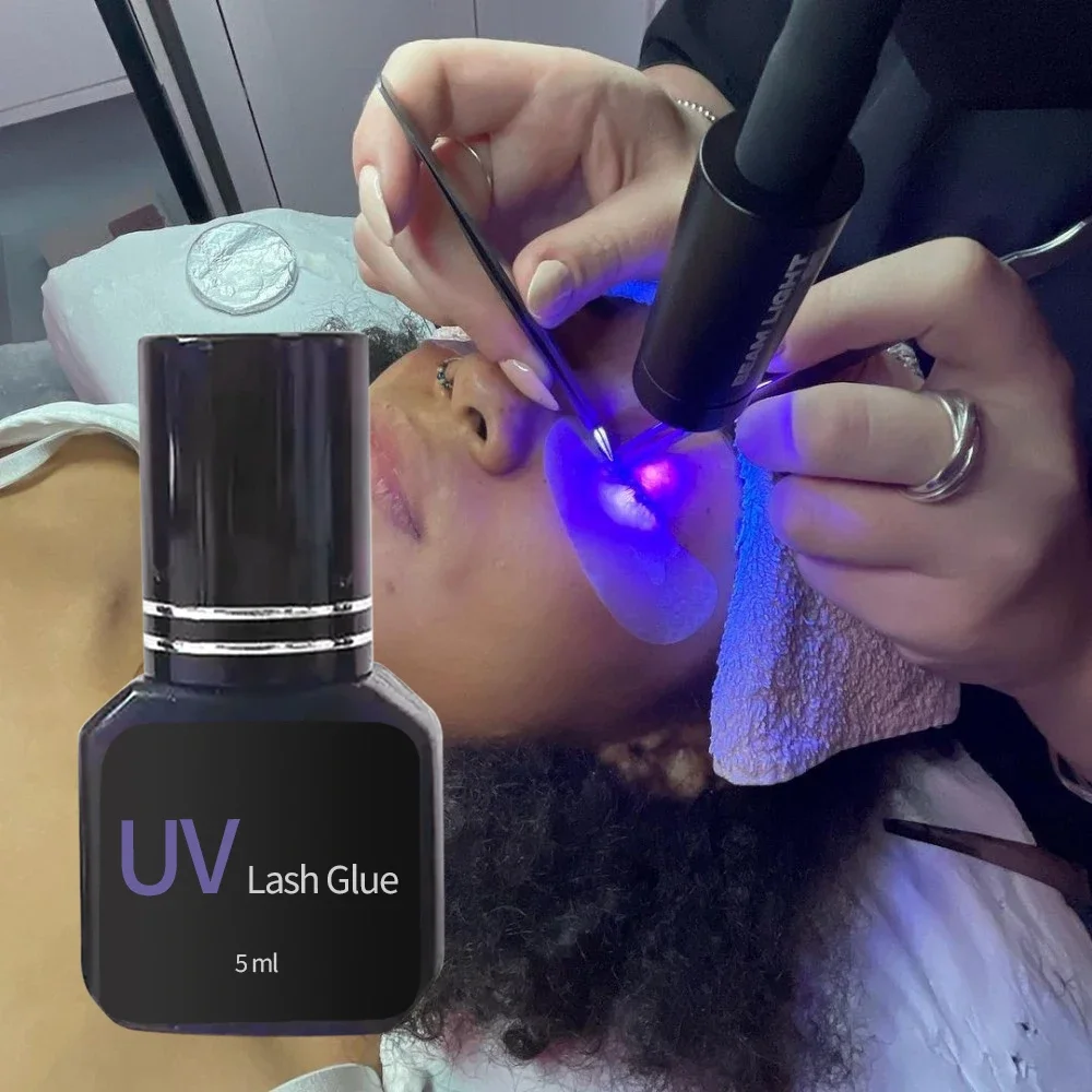 Uv lash glue eyelash glue uv led lash extensions glue clear fast drying