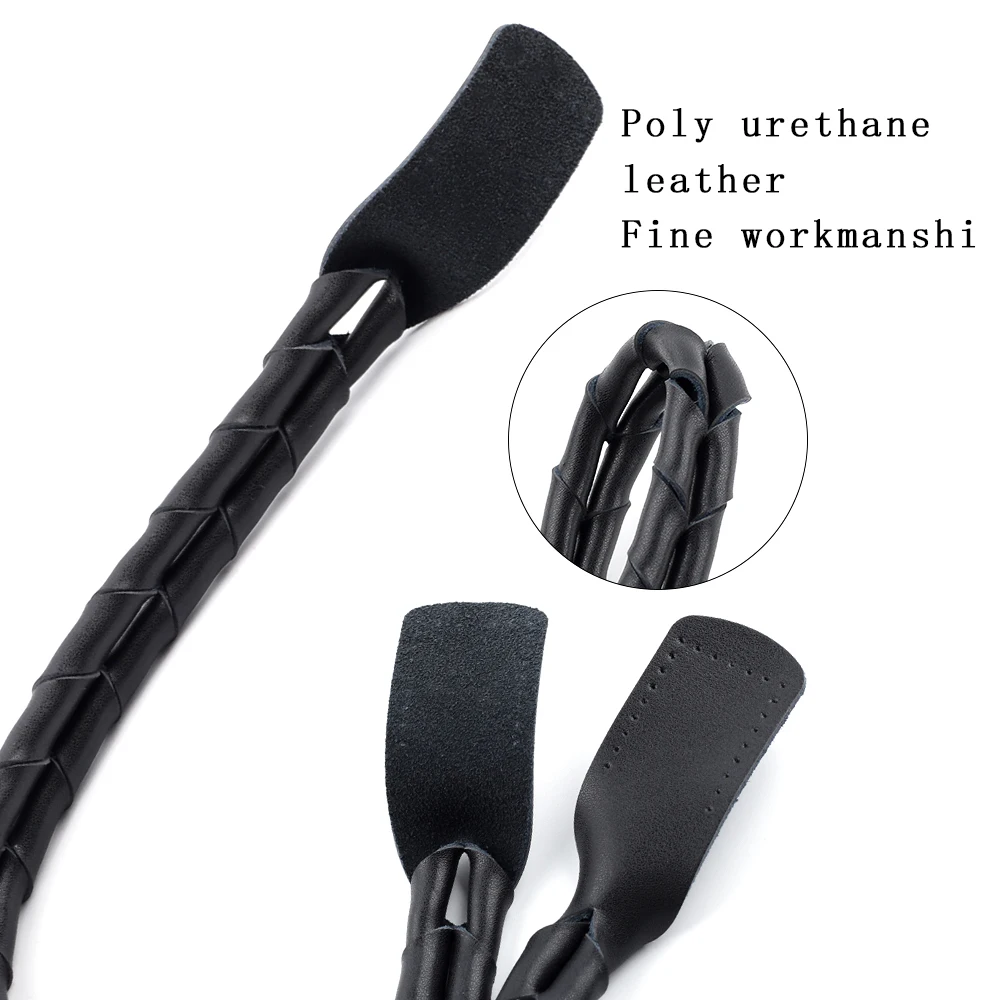 1 par de correas para bolso de hombro trenzadas de cuero genuino de 42cm, asas de repuesto para bolso, cinturones, correas, accesorios para bolso