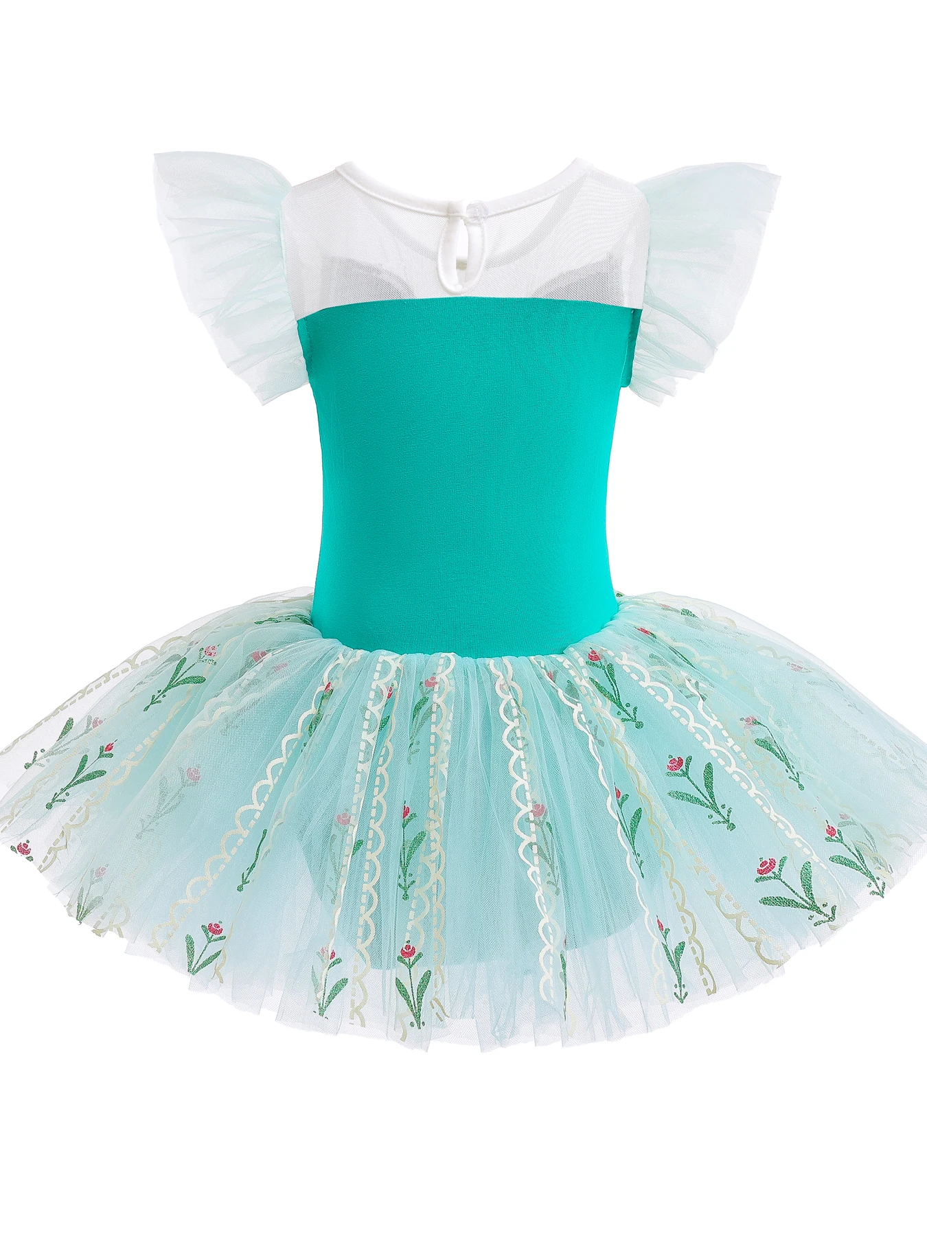 Stunning Girls  Ballet Practice Performance Costume - Bodycon, layered bodysuit with comfy fabric and sparkling details - Perfec