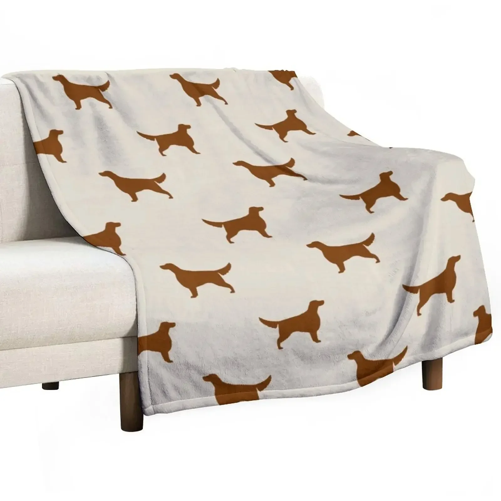 

Irish Setter Silhouette(s) Throw Blanket Sofas Fashion Sofas Blankets