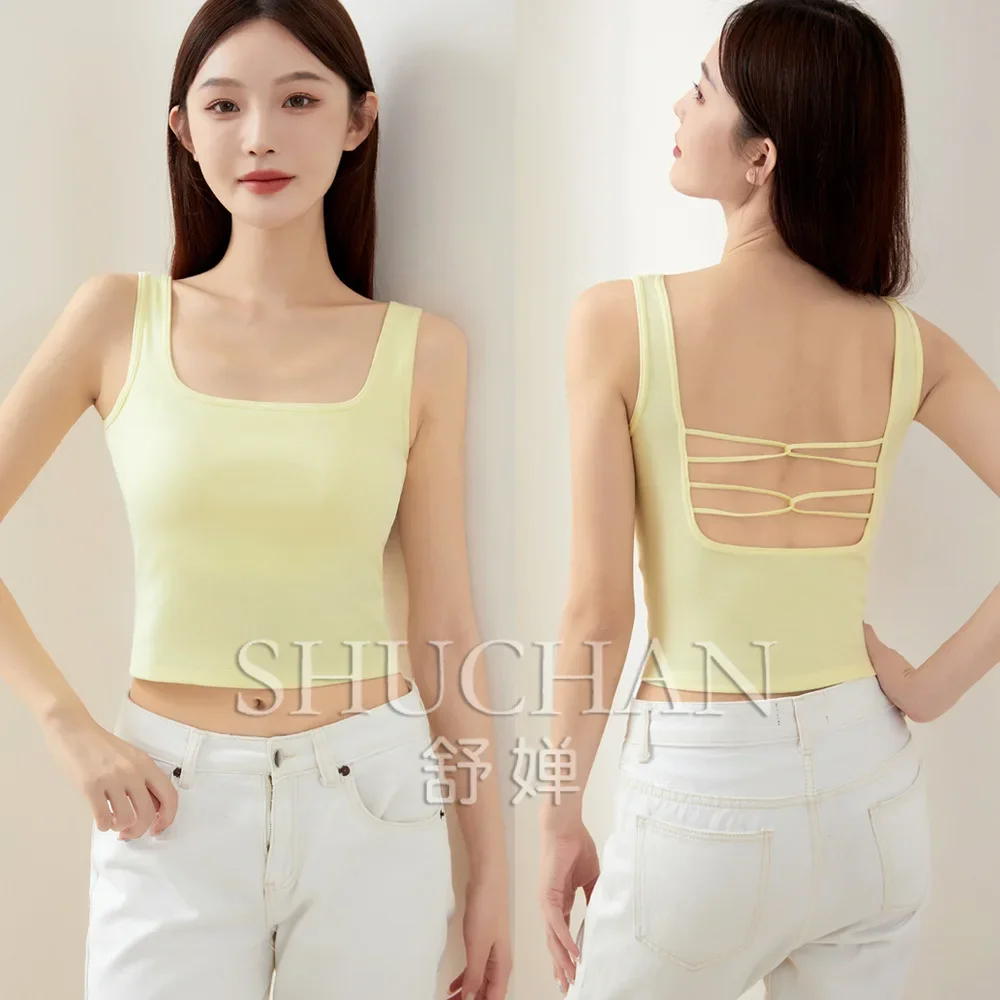 แขนกุด Bottoming TOP Spice สาวเสื้อกั๊ก Bra TOP Mujer เสื้อผ้าผู้หญิง Tank Top ผู้หญิง