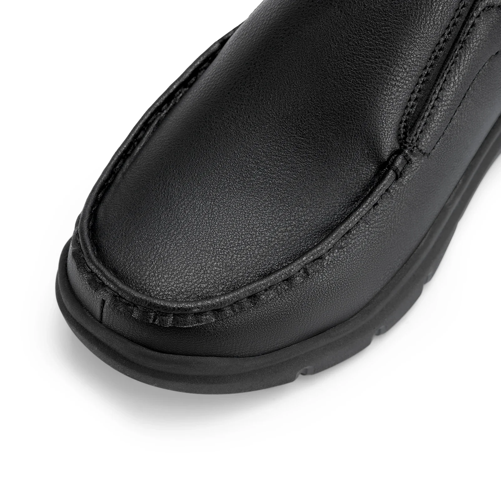 Fitville Herren-Slip-On-Freizeitschuhe, Lederschuh, breite Breite 2E, leicht, für geschwollene Füße, mit Schmerzlinderung im Fußgewölbe – Detail 12