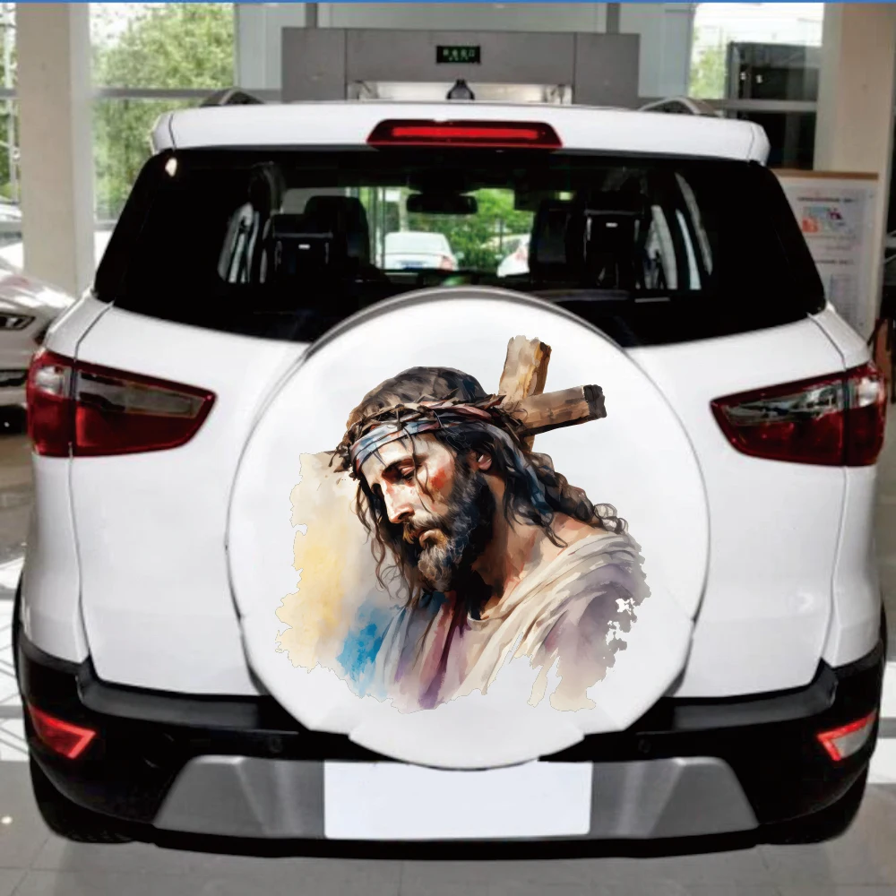 Large Jesus Cross Car Sticker Decal Christian Bible Verse God Auto Vehicel  for Bumper Hood Bonnet Decor