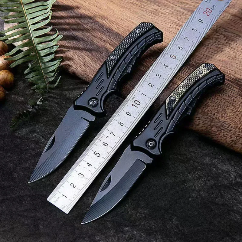 Practical EDC Sharp Stainless Steel Folding Knife Outdoor Camping Tactical Hunting Knife Pocket Blade Sharp and Durable