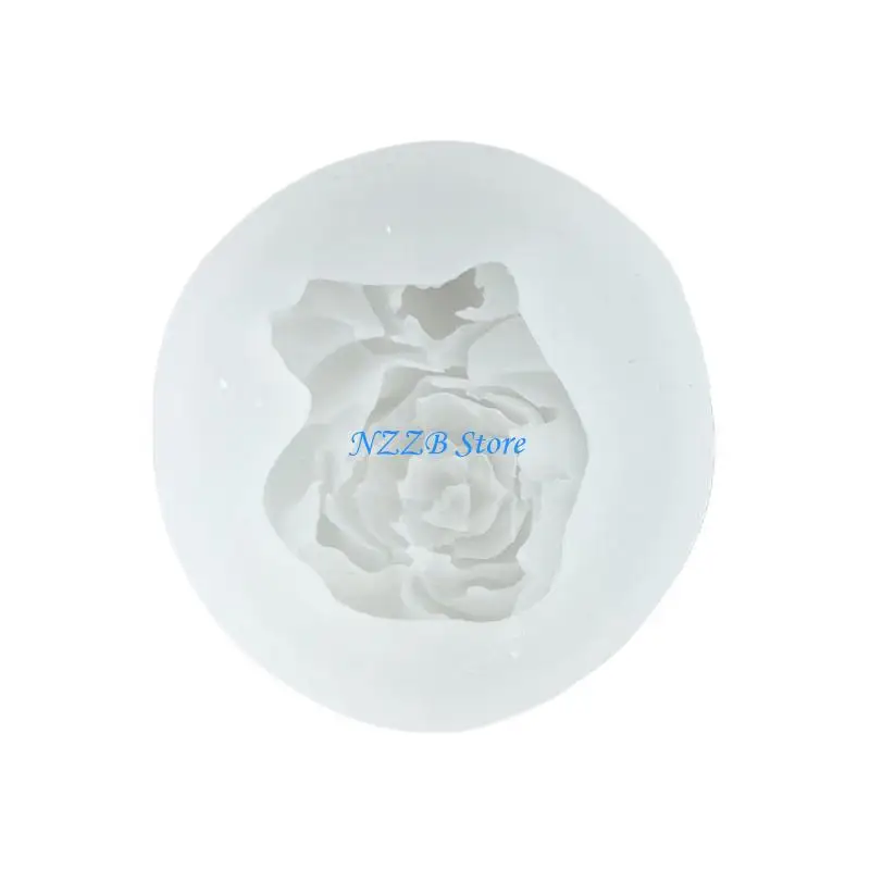 

T21F Silicone Mold Soap Flower Mold DIY Plaster Car Pendant Fragrant Stone Hanging Tags Resin Mold