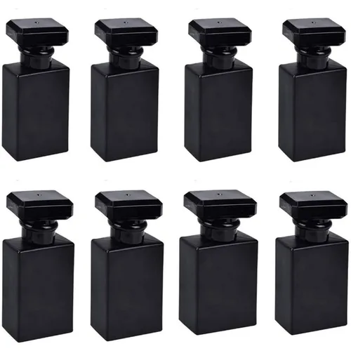 Imagen 2 del producto 8 Uds. Botellas de Perfume de vidrio de 30ml, botellas vacías rellenables transparentes para viaje, atomizador en aerosol, botella de Perfume, contenedor atomizador