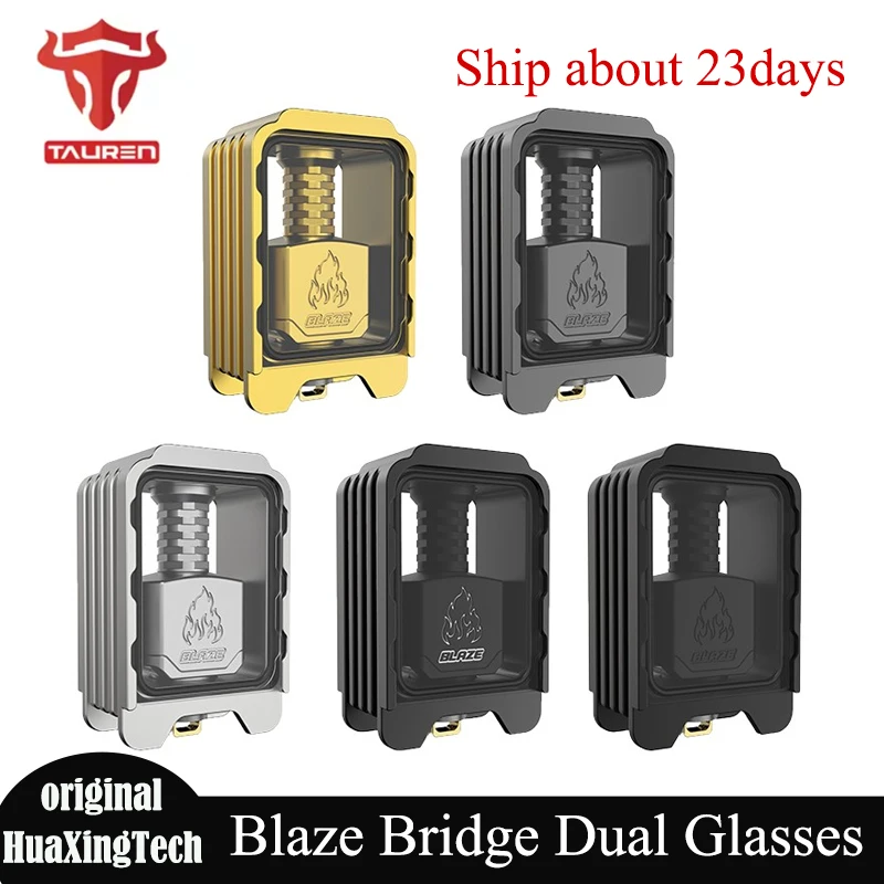 

Оригинальный Thunderhead Creations x Mike Blaze Bridge с выдвижным баком, одинарный/двойной распылитель Boro для Blaze AIO Vape Mod