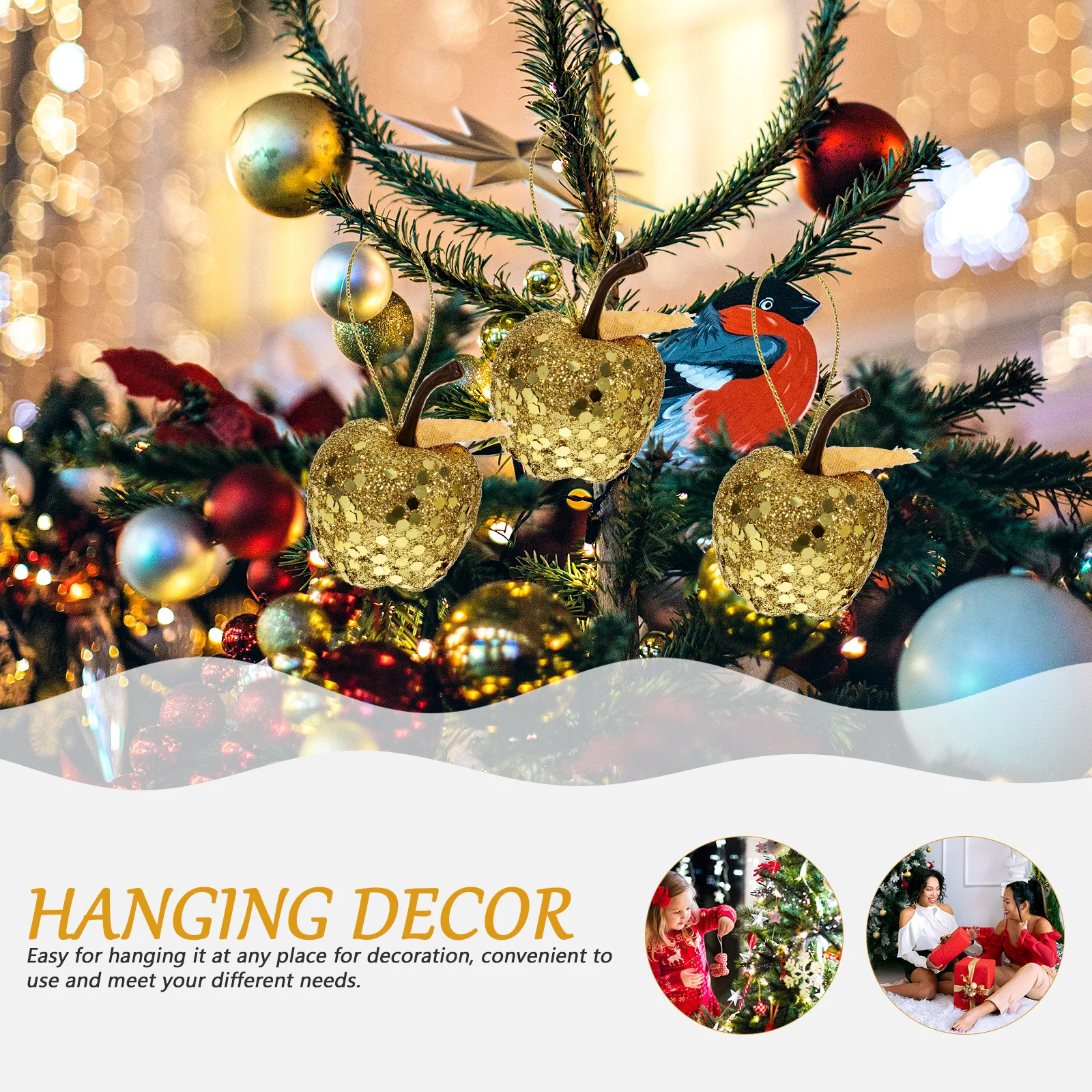 

20Pcs Shaped Hanging Decorations Festive Christmas Ornament Indoor Tree Pendant Premium Material Design