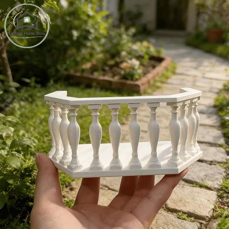 Miniature European Dollhouse Balcony Railing Accessory For Collector DIY Miniature Home Scene Use