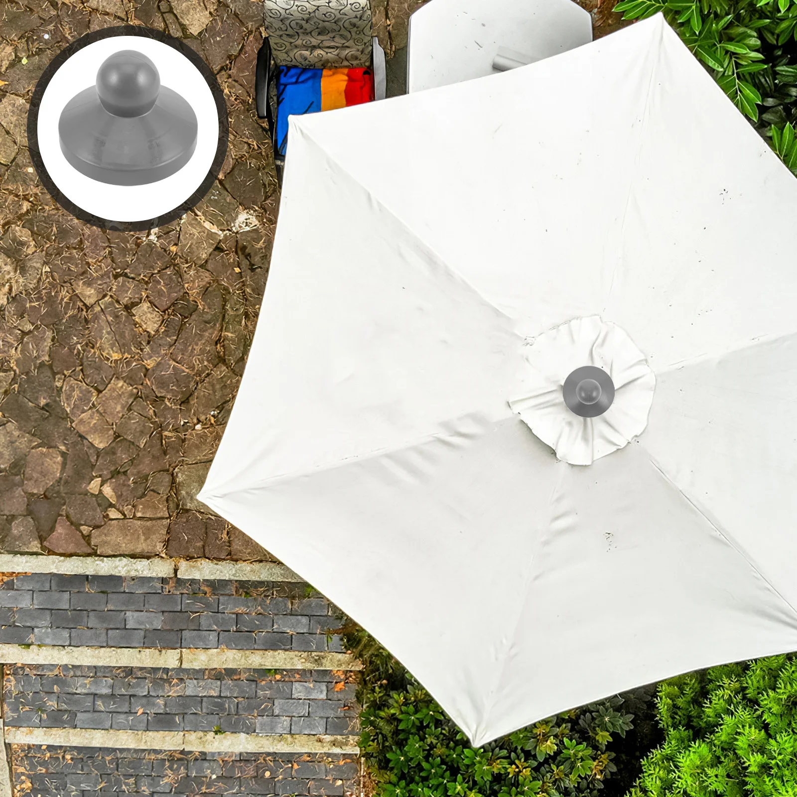 

Plastic Umbrella Replacement Caps for Outdoor Parasol Tip Cover Garden Patio Beach Camping Accessory Parts