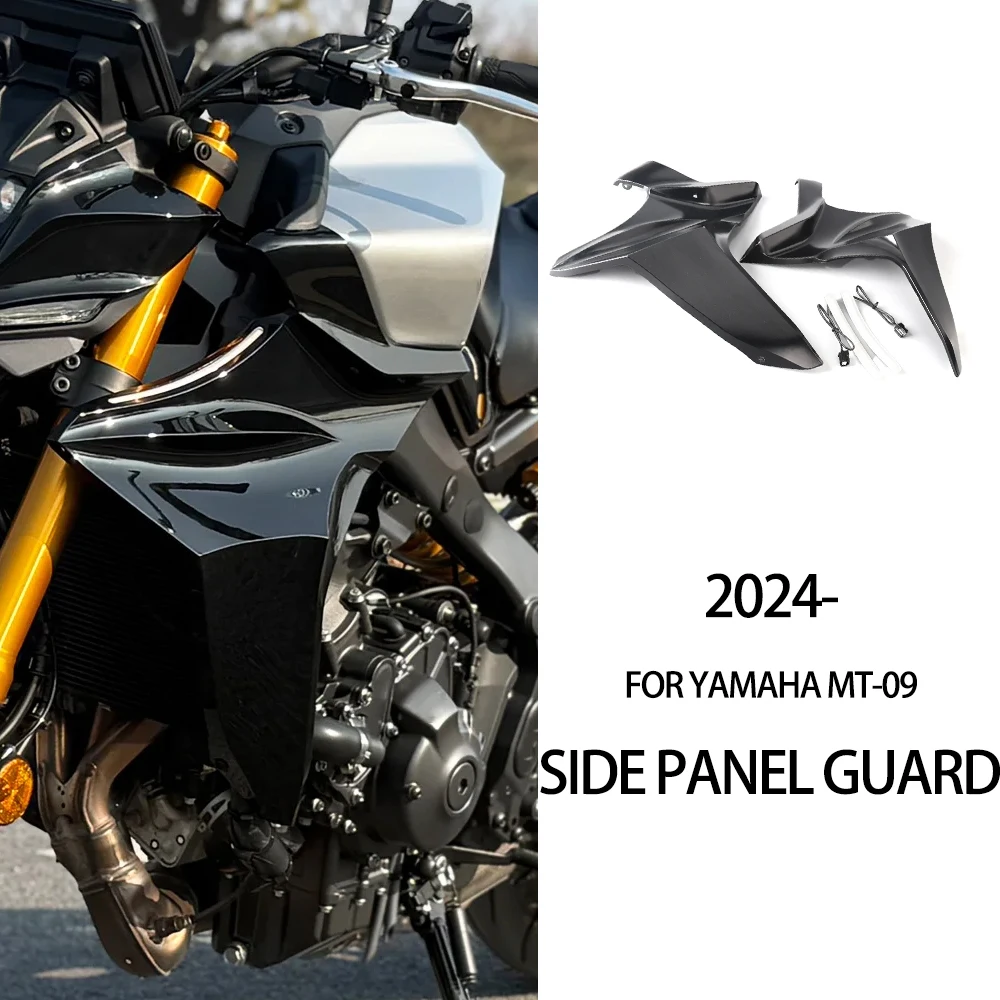 Motorcycle Accessories Radiator Side Panel Protector Cover Fairing With Turn Signals For Yamaha MT09 MT-09 MT 09 SP 2024 2025