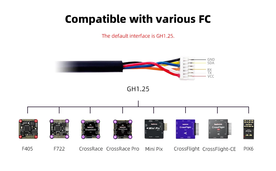 Radiolink TS100 M10N GPS mit Hoher Positioniergenauigkeit für Crossflight Mini Pix Pixhawk F4 PIX6 Flugsteuerung Flugzeug Drohne – Detail 8