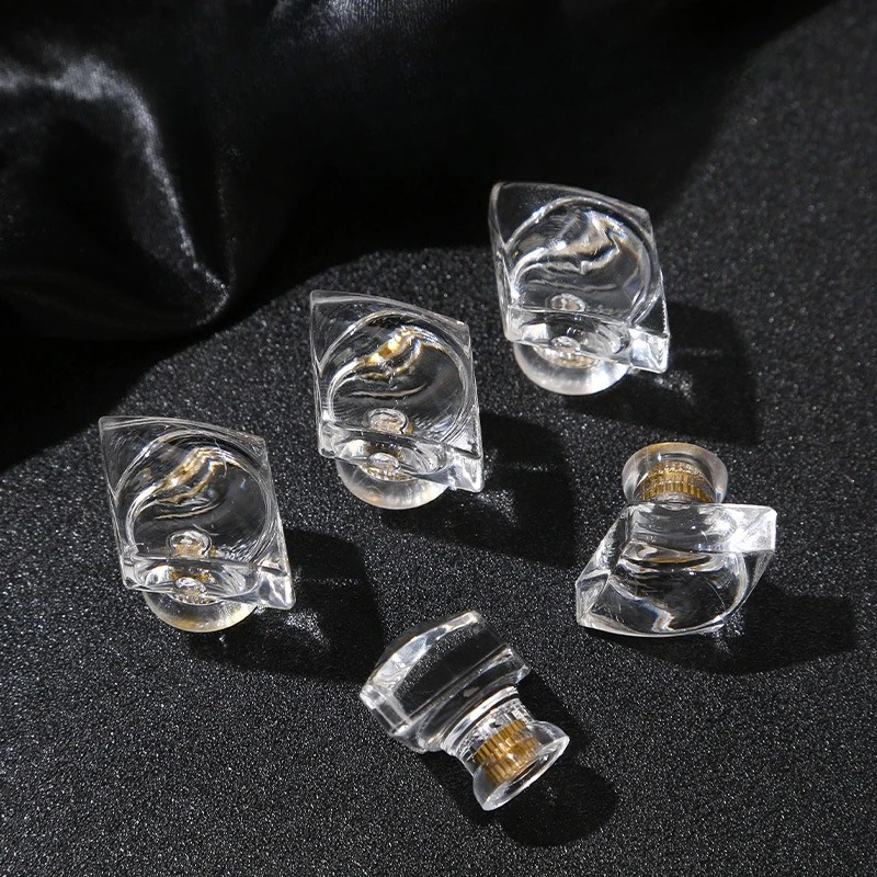 BCD-Shaped Acrylic Crystal Cabinet Pulls Cabinet, Wardrobe Cabinet Door Drawer Single Hole Transparent Furniture Hardware Handle