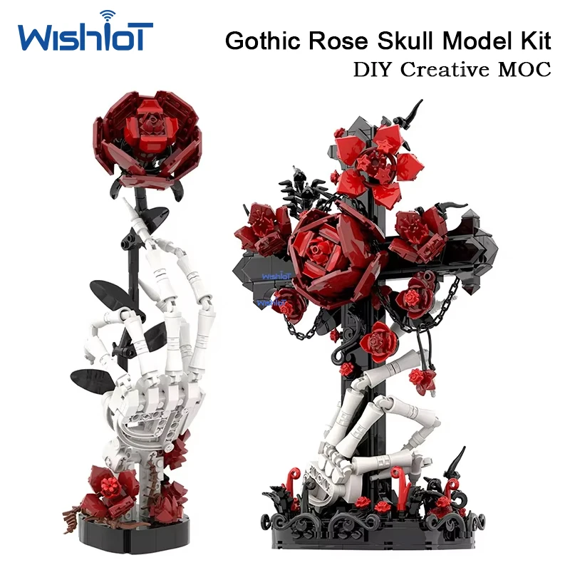 

MOC Creative Rose Flower Model Building Blocks Kit Assembled Toys for Kids Creativity Birthday Gift for Boys Girls