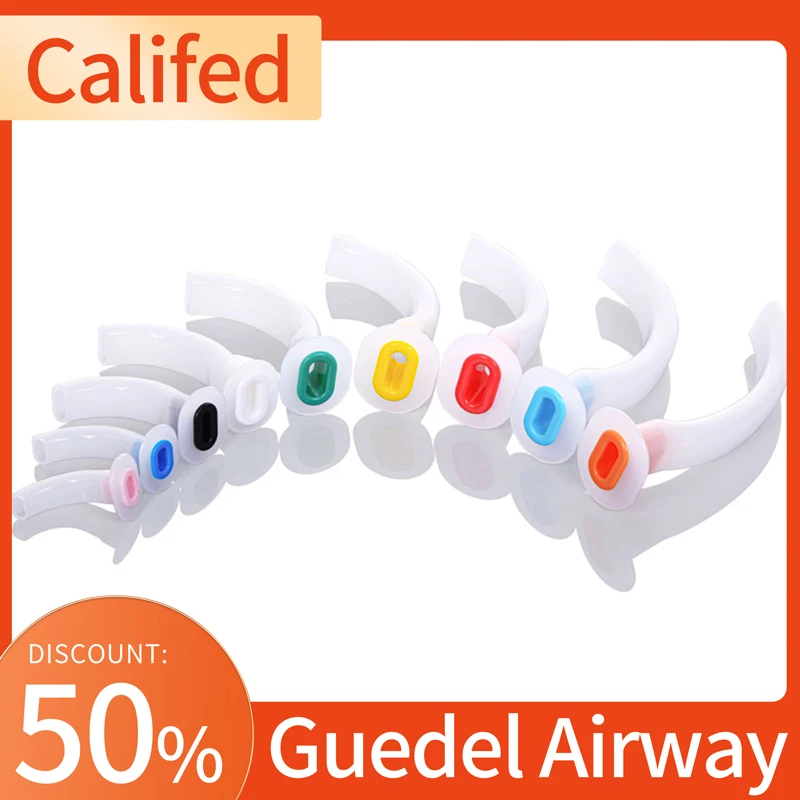 

Califed 9PCS Mixed Airway Tube Disposable Oral Air Way Guedel Airway For Patients Gas Guide Tubes