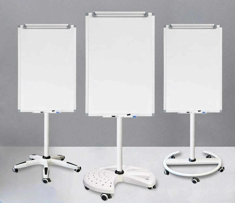 Reel Office Blackboards - Magnetic Tempered Glass Mobile Whiteboards for Home and Business
