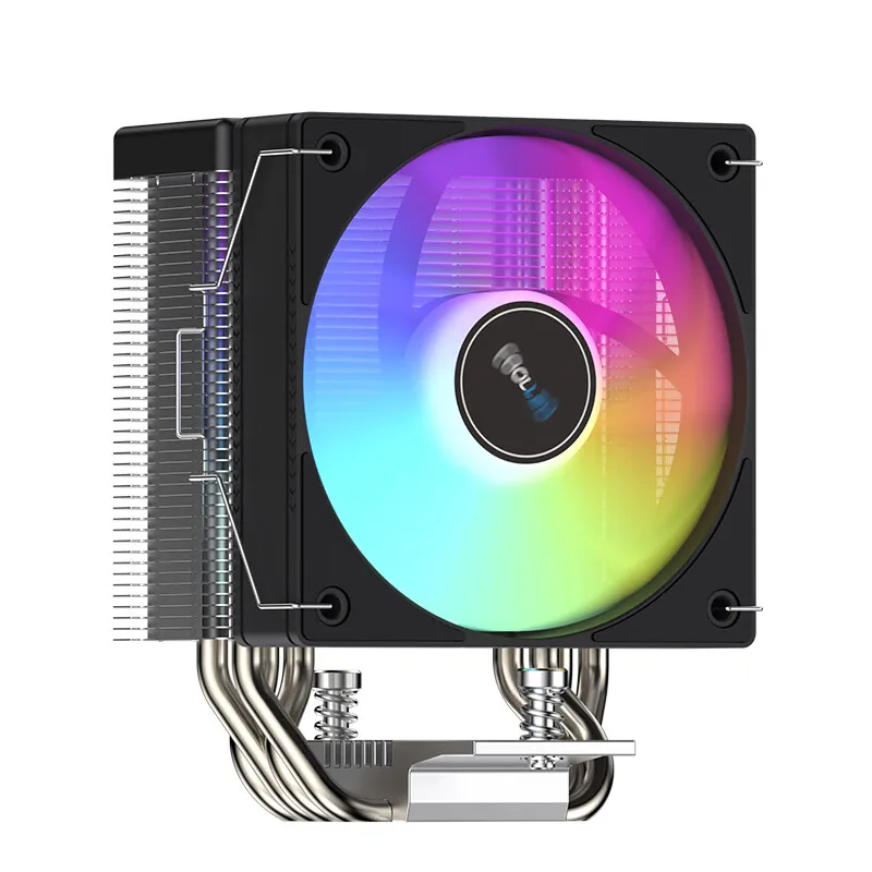 COOLLEO B40S DIG ARGB 4 Heat Pipes CPU Cooler Professional Digital Display Radiator TDP 200W CPU Air Cooler For LGA1700 AM4 AM5