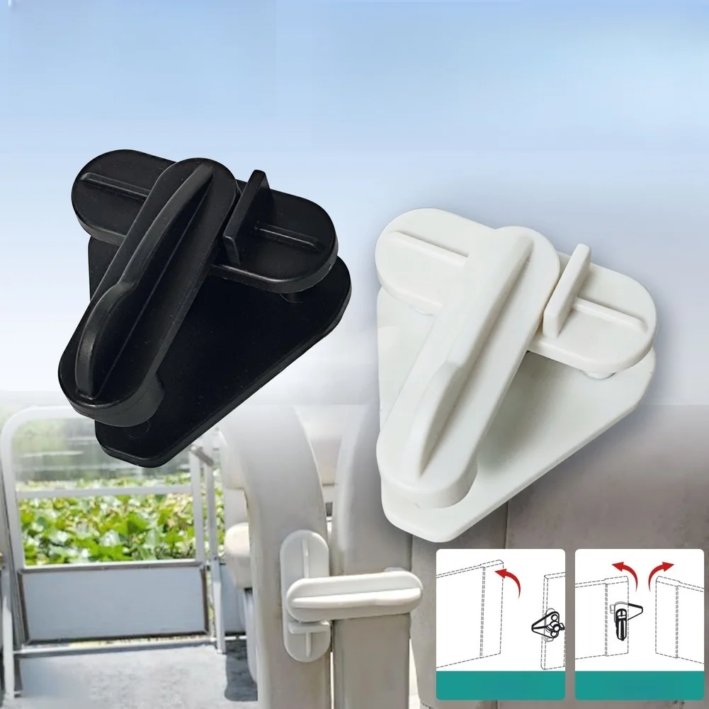 

Rotating Latch for RV Boat Camper Trailer Featuring Dual Handles 180 Degree Turn Nylon Fiberglass Construction