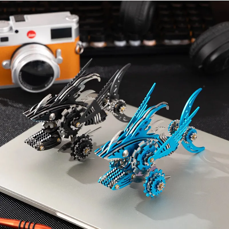 

MOKR Megalodon Juchisha 3D Metal Jigsaw Puzzle Children's Toy DIY Assembly Model Christmas Birthday Gift Education training