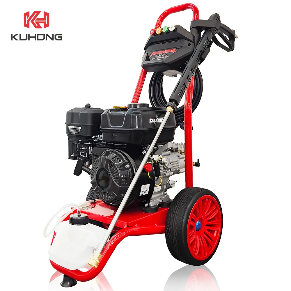 

Kuhong CE 180Bar 2600Psi 5.5HP Power High Pressure Washer Petrol Water Pressure Washer
