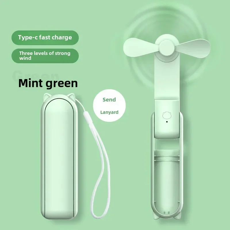 NIEUW Draagbare handventilator Mini-handventilator met oplaadbare USB en instelbare snelheid Geschikt voor gebruik binnen en buiten