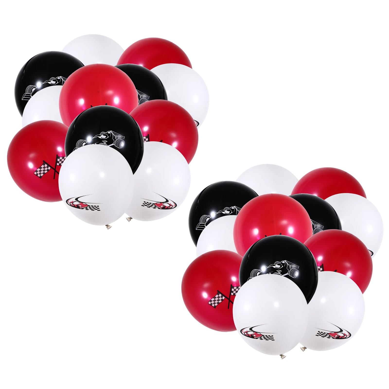 

24 Pcs Racing Balloon Set Premium Latex Party Decorations Graduation Theme Elegant