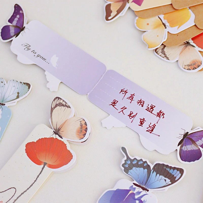 3D Butterfly Bookmarks Fashion Cute School Supplies Student Bookmark Paper Bookmark Stationery 책갈피 закладкизакладка для книг