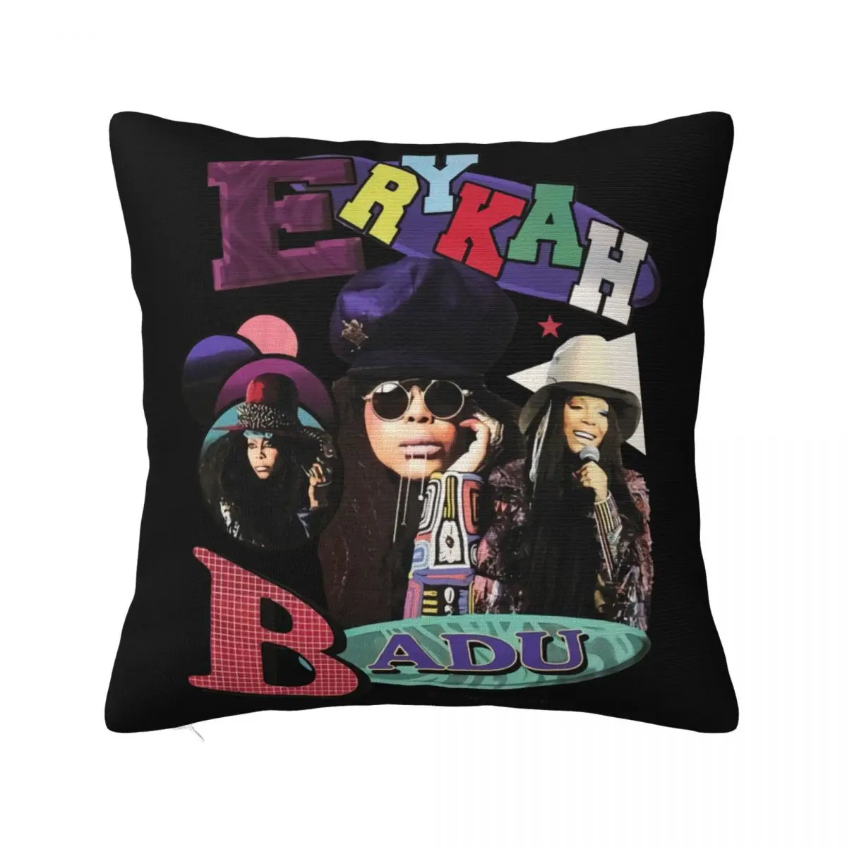 Chinatown Market Erykah Badu Rap Black Unisex S 4Xl L721 2021 Latest New Brand Anime Vintage 2021 Pillow Case