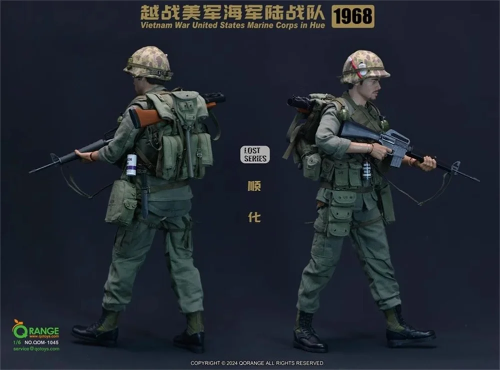 QORANGE QOTOYS QOM-1045 Vietnam United States Soldier Corps in Hue 1968 No Body No Head Dress Suit Weapon For 12