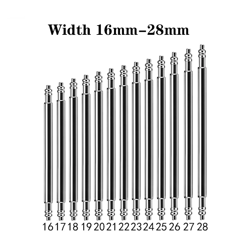 20PCS Dia 1.5mm/1.8mm Spring bars Strap link Pins fits 16mm 18mm 19mm 20mm 21mm 22mm 24mm 26mm 28mm Watch band Strap Links Bars