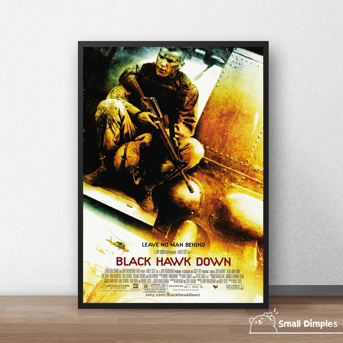 Black Hawk Down 2001 Classic Movie Poster Canvas Art Print Home Decoration Wall Painting ( No Frame )