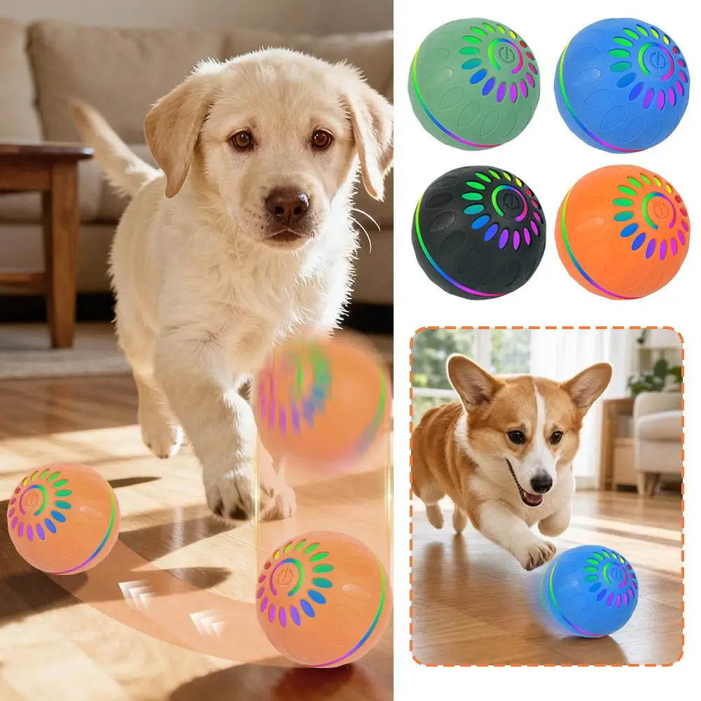 Smart Dog Toy Ball Automatic Interactive Pet Electronic Rolling USB Rechargeable Moving Bouncing for Puppy to Large dog Chew Toy view 4