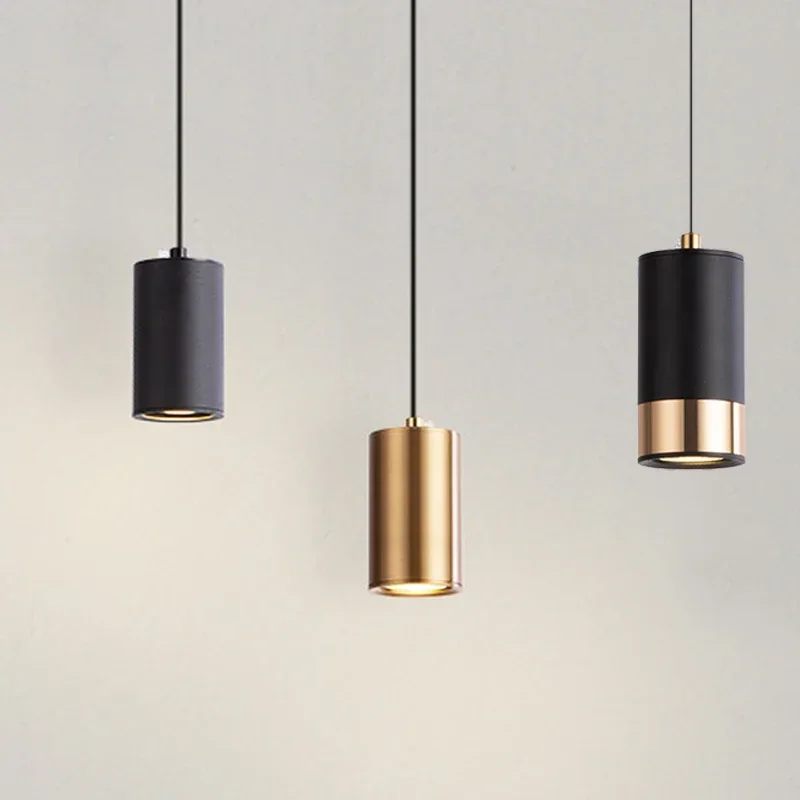 

Modern Gold Chandelier Bedside Pendant Lights Dining Room Hanging Lamps Ceiling Suspension COB LED Lighting Fixtures Home Decor