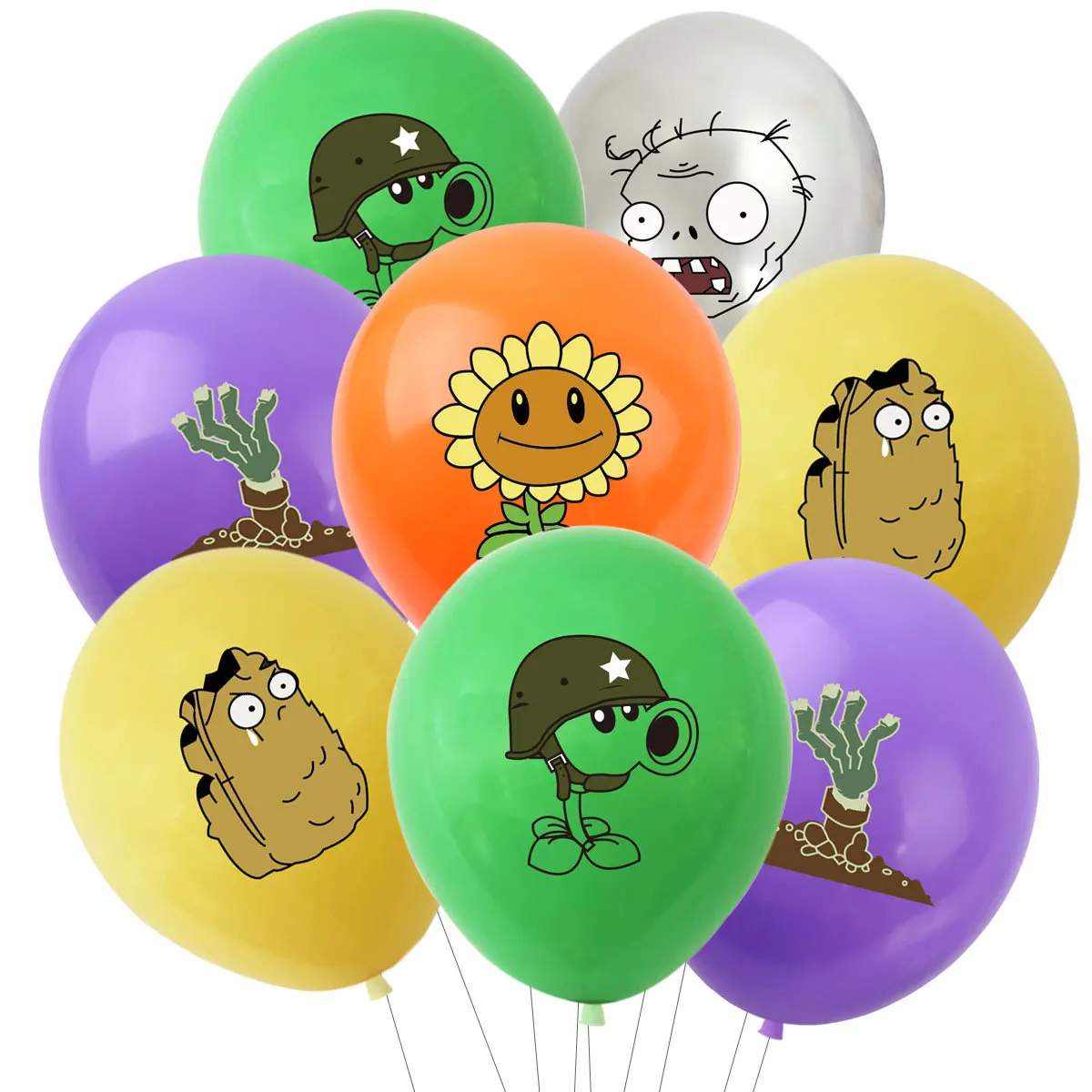 Hot 10Pcs 12inch Plants VS Zombies Latex Balloons Happy Birthday Game Theme 18inch Foil Ballons Party Supplies Decoration Toy