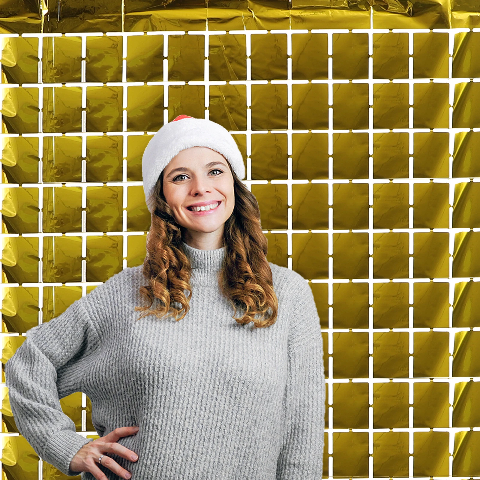 2 قطعة ستارة باب بخط معدني ديكور ديكورات بلاستيكية هامشية للحفلات #5