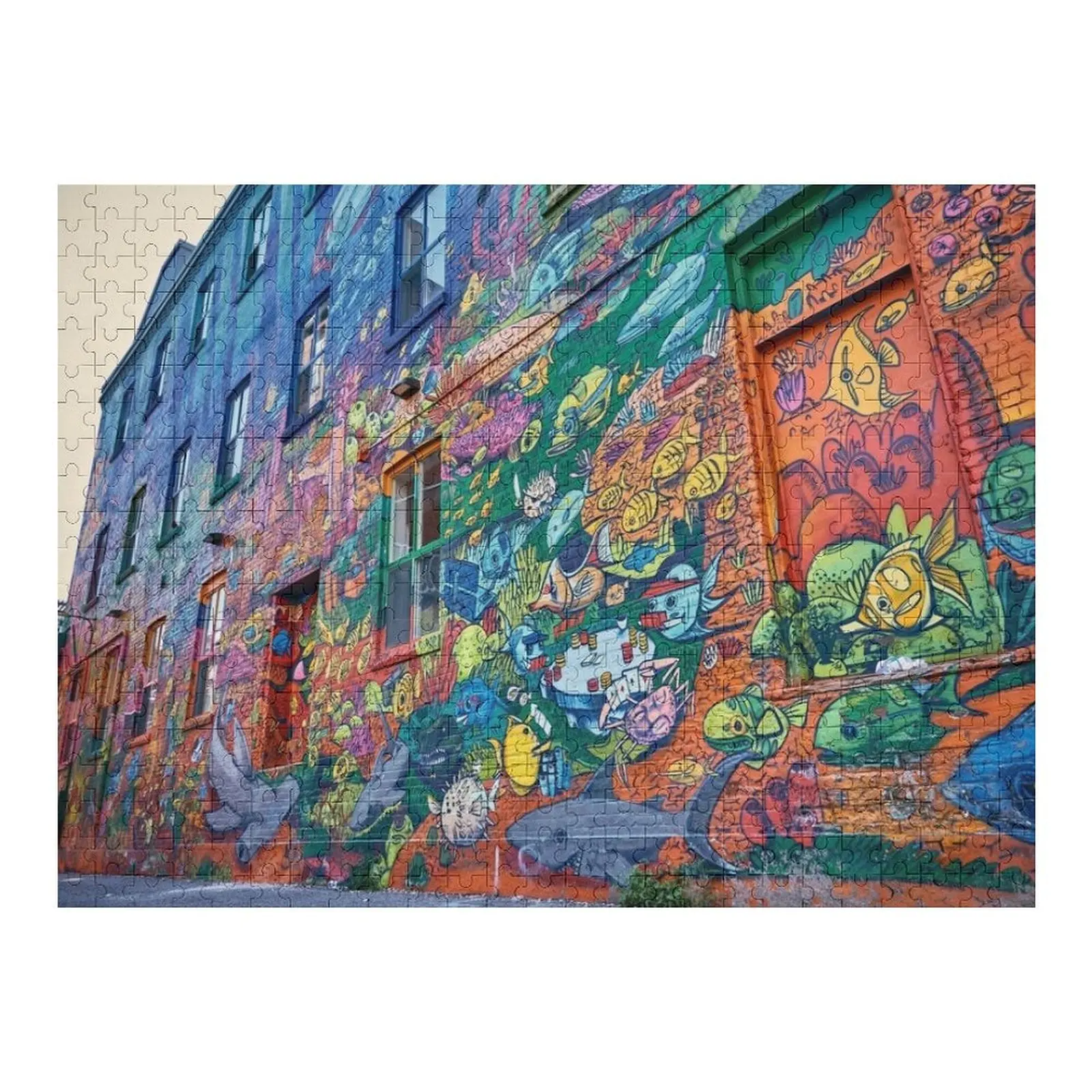

The Painted House Jigsaw Puzzle Personalized Child Gift Personalised Jigsaw Wooden Compositions For Children Puzzle
