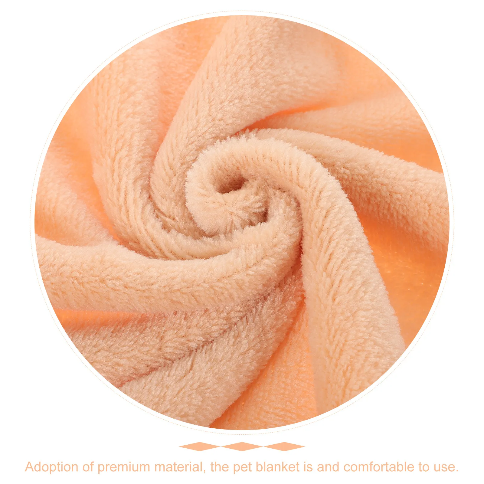Pet Blanket Solid Color Flannel Fleece Extra Warm Lightweight Cozy Towel for Small Pets Gift Ready Camel Flannel Pet Blanket