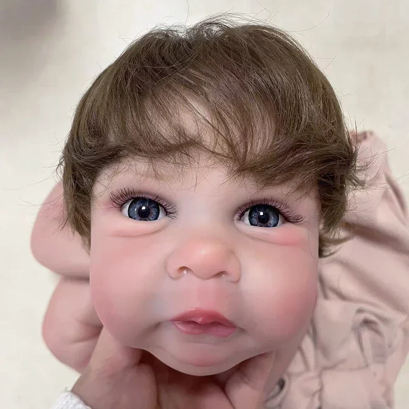 19 inç Zaten Boyalı Kitler Miley Birçok Detayla Çok Gerçekçi Damarlar resimle aynı Yeniden Doğmuş Bebek Seti Ekstra Gövdeli ve Gözlü