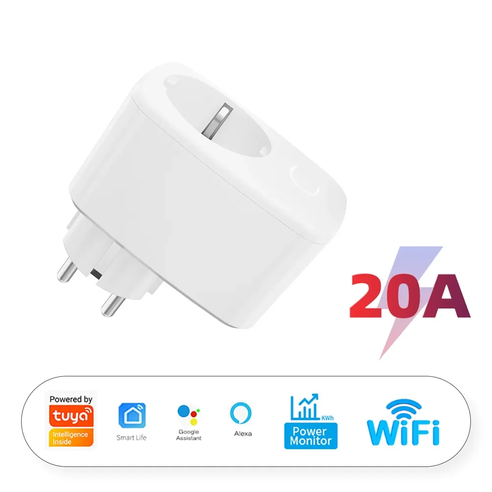 Smart Plug EU 16A/20A Smart Socket With Power Monitor Timing Voice Control Works Whit Alexa Google Home Alice