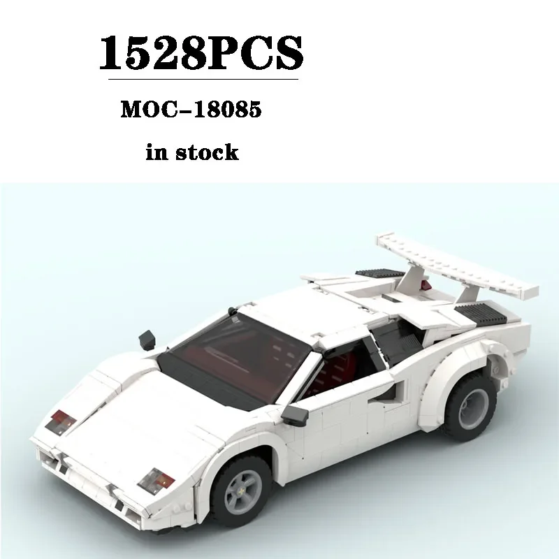 

New MOC-188085 Supercar Car Racing Construction Assembly Building Blocks 1528PCS Adult Birthday Toys Children Christmas Gifts