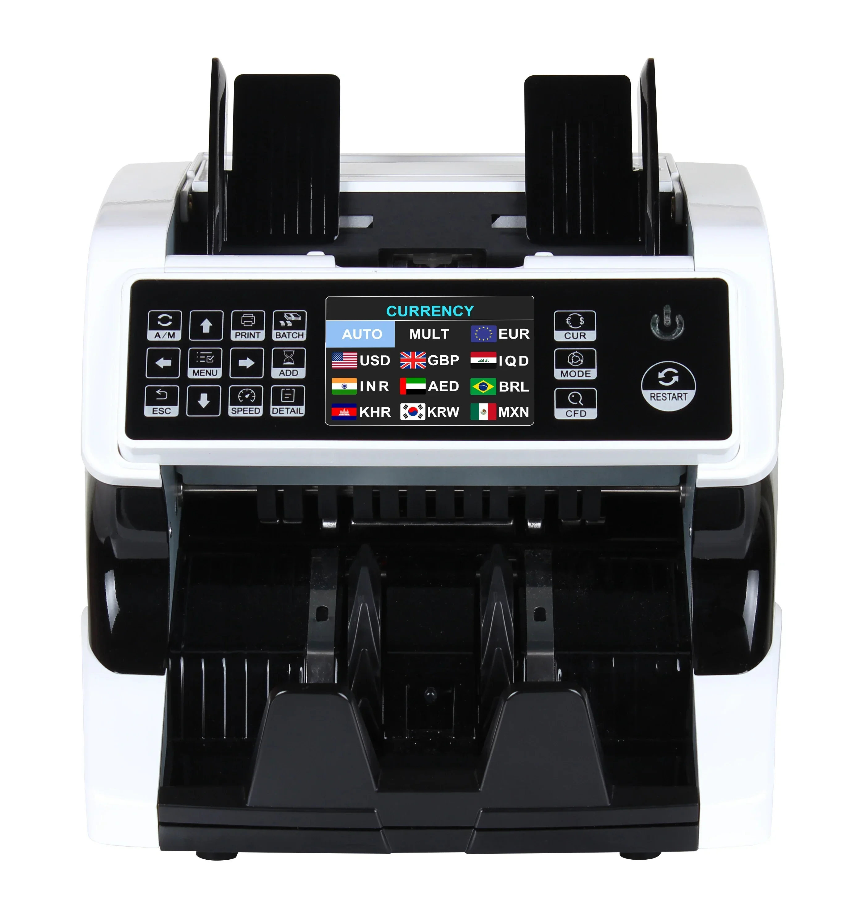 AL-920 Top Loading Dual CIS Banknote Detector Fake Currency Detector Counterfeit Money Detector
