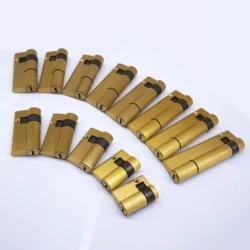 Custom Door Lock Hotel Fingerprint Lock Cylinder 40-100mm Blade C Level 3 Iron Key Iron Box Lock Core