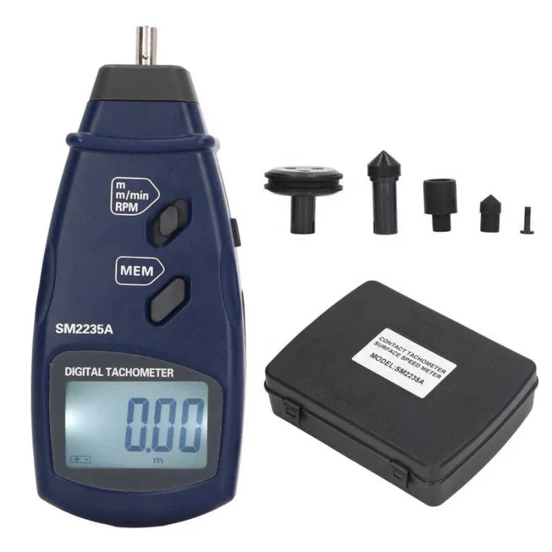 

Digital Tachometer RPM Meter Contact Handheld Tester 0.5~19999RPM Motor Speed Gauge SM2235A Tacometro Measuring Instruments