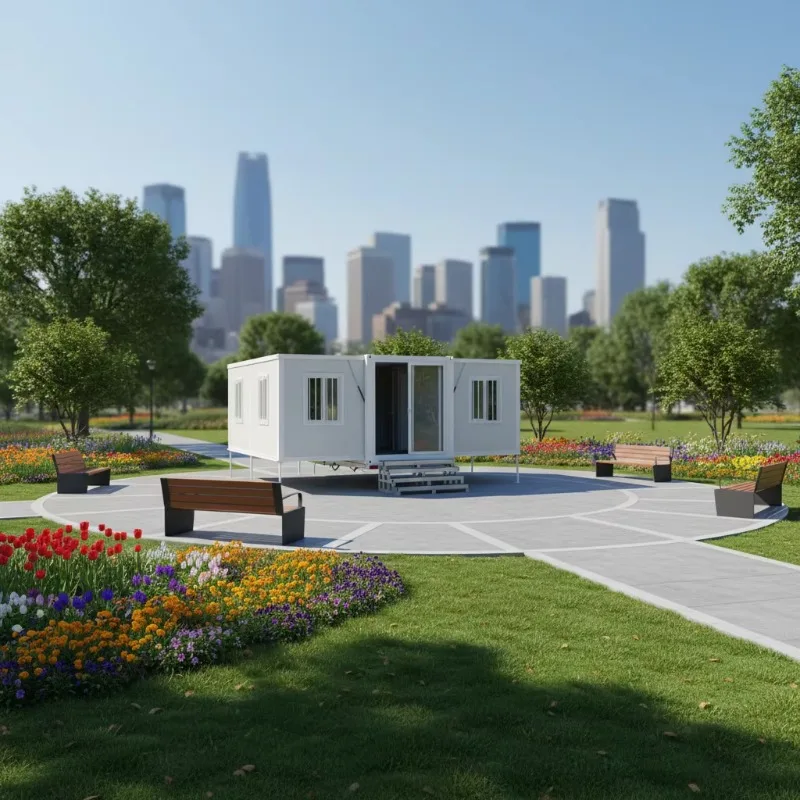YG Customized Flexible And Expandable Container House Portable Modular Mobile House Expandable Container House 2 Bedrooms 1 Bath