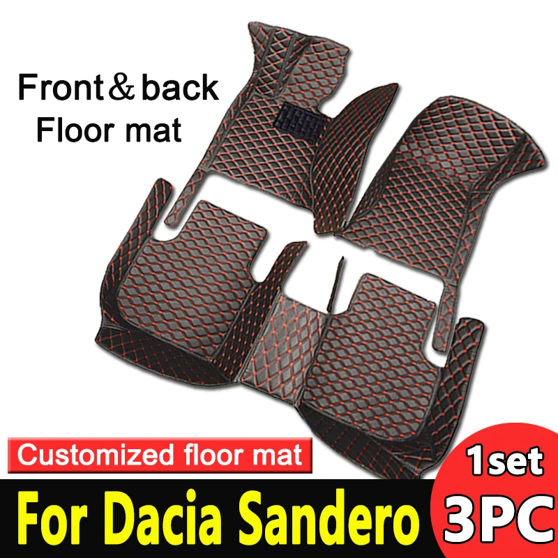 

Car Floor Mats For Dacia Sandero III DJF 2020 2021 2022 Dustproof Car Mats Floor Tapetes Para Carro Car Accessories Interior Set