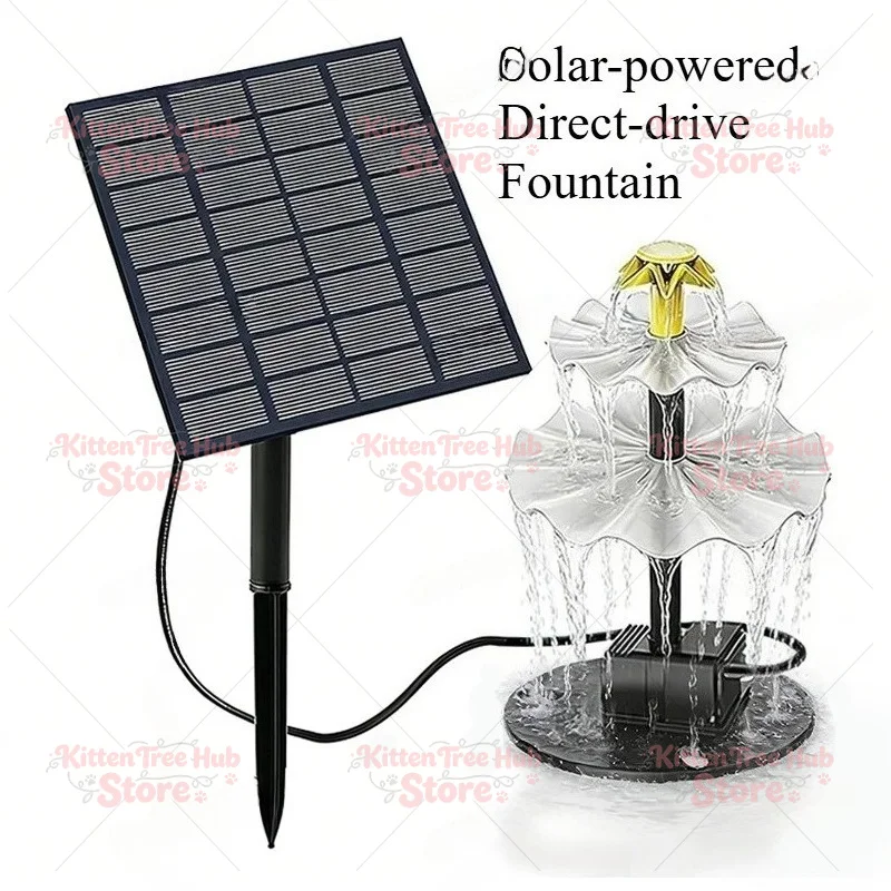 Solar Powered Fountain Pump Split Design for Pond Bird Bath Fish Tank Water Circulation