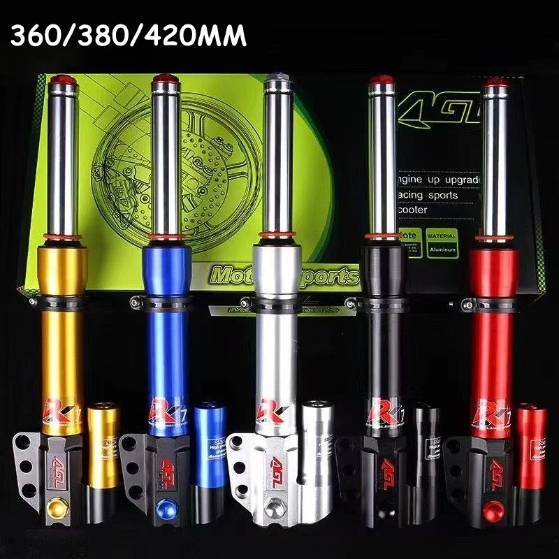 

30/33core 360/380/420mm CNC Adjustable Nitrogen Front Shock Absorber For Honda Yamaha CYGNUS-X RSZ FORCE JOG-i UBE Niu Ninebot